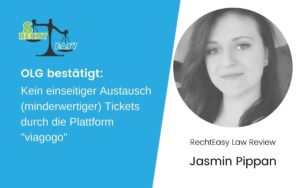 OLG kein einseitiger austausch minderwertiger tickets durch viagogo